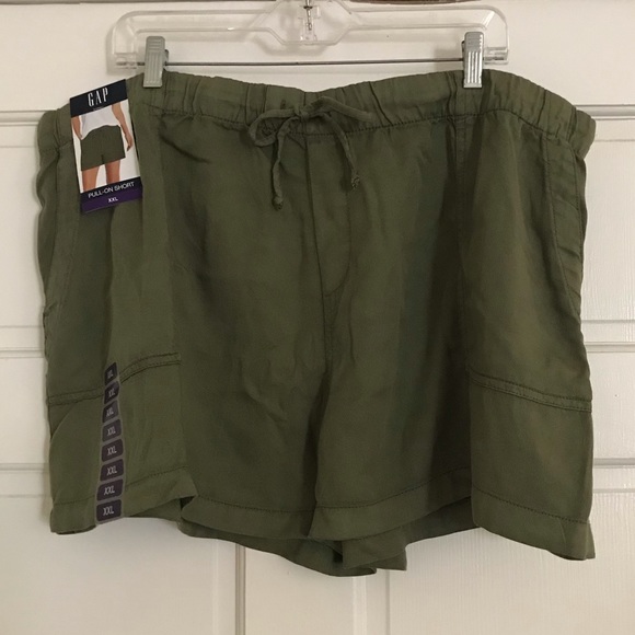 New GAP Pull-on Short *Olive Green* Size XXL NWT - Picture 1 of 10